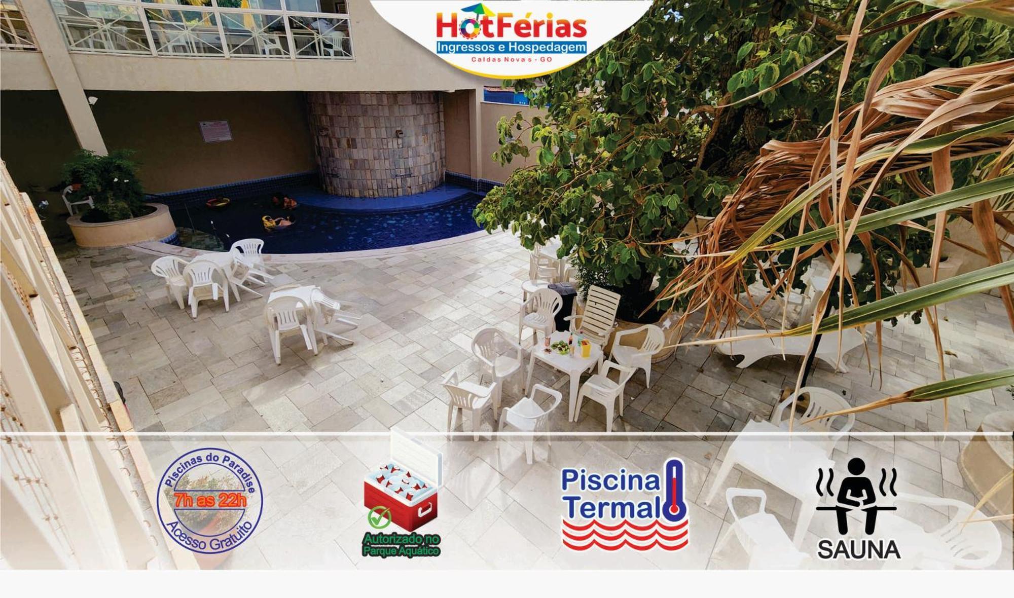 Flat Paradise, Piscinas Termais, Proximo Ao Centro - Hotferias Caldas Novas Εξωτερικό φωτογραφία