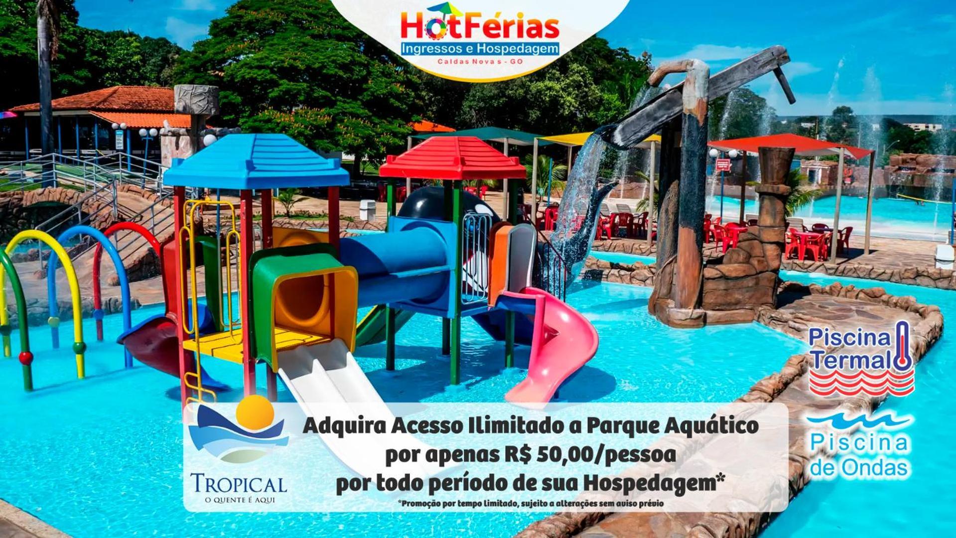 Flat Paradise, Piscinas Termais, Proximo Ao Centro - Hotferias Caldas Novas Εξωτερικό φωτογραφία