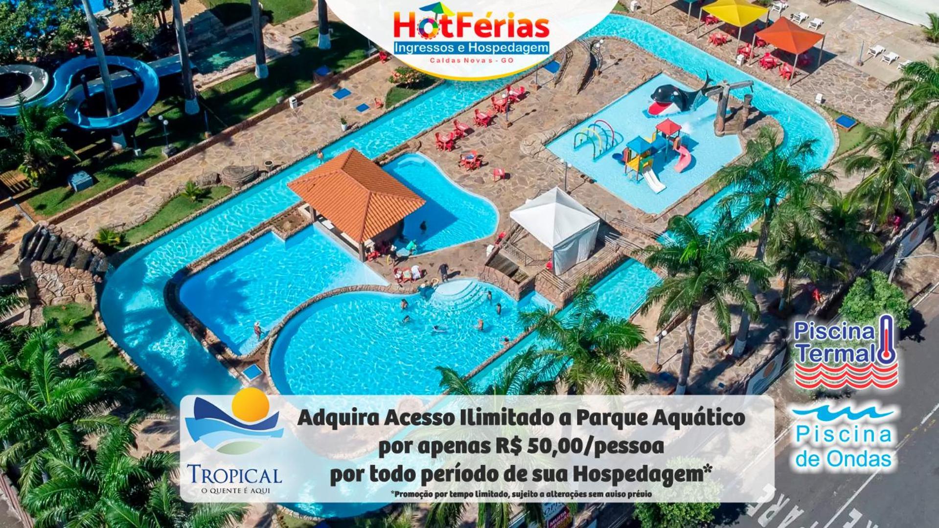 Flat Paradise, Piscinas Termais, Proximo Ao Centro - Hotferias Caldas Novas Εξωτερικό φωτογραφία