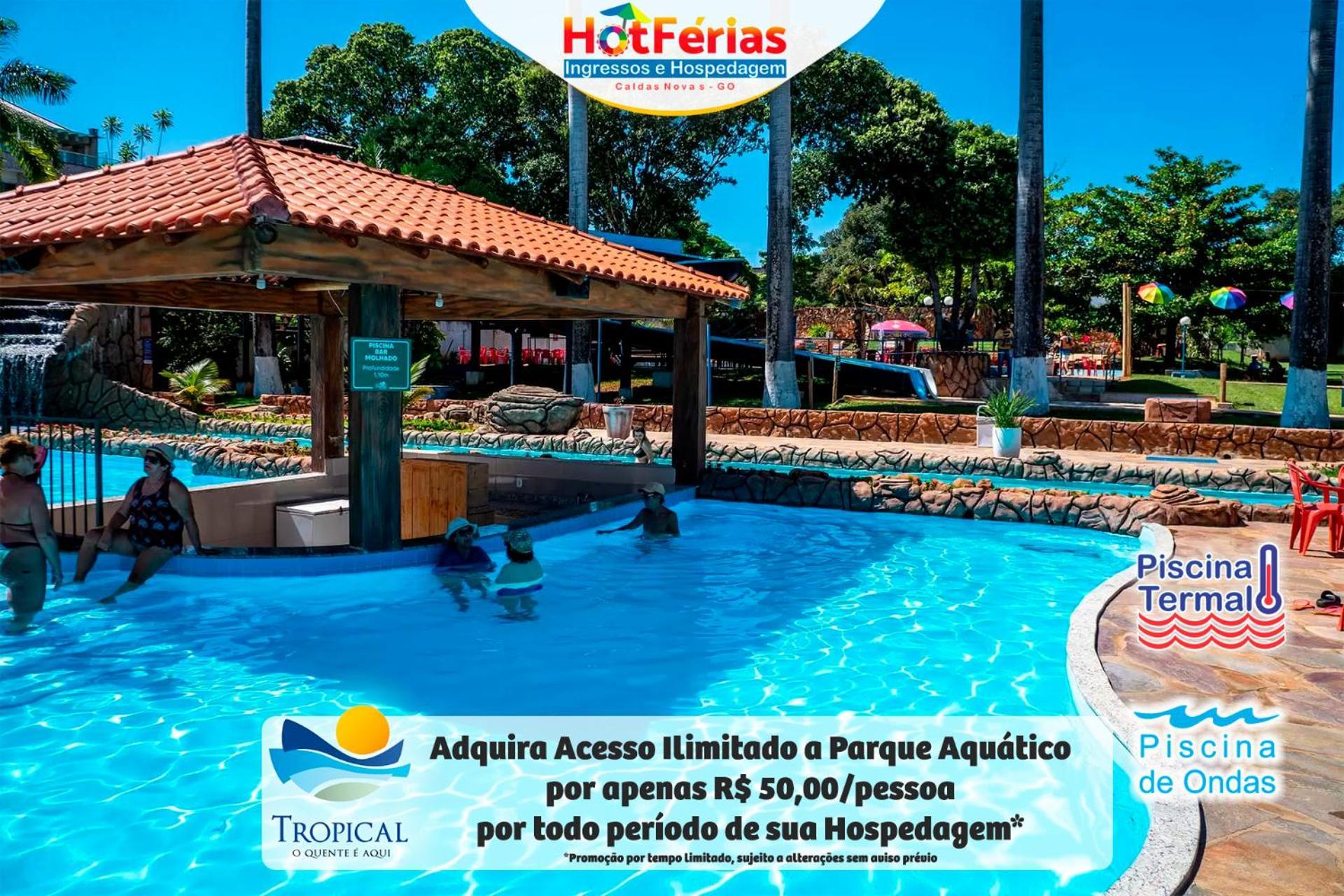 Flat Paradise, Piscinas Termais, Proximo Ao Centro - Hotferias Caldas Novas Εξωτερικό φωτογραφία
